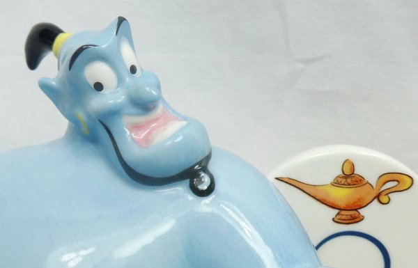 Disney Figur English Ladies Porzellan mit 24k Gold Anteil : Aladdin Genie