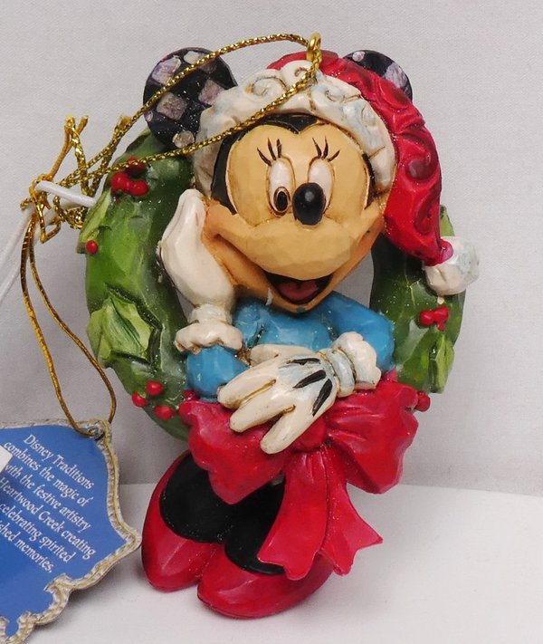 Disney Eneseco Traditions Jim Shore Weihnachtsbaumschmuck Ornament A30356 Minnie Mouse