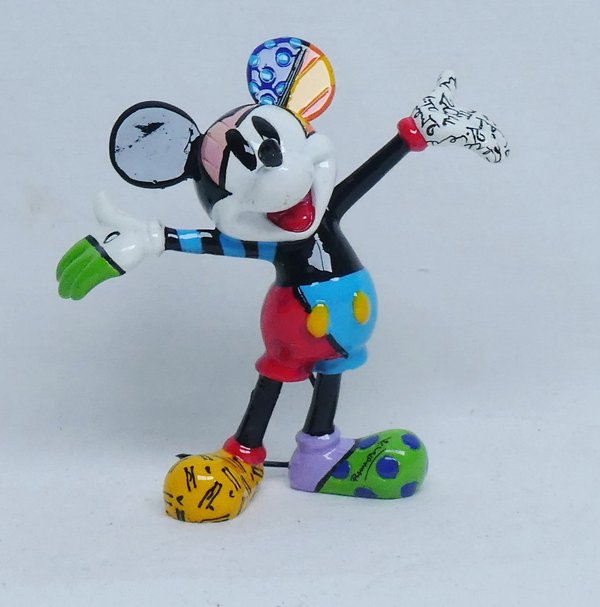 Disney Enesco Romero Britto figure 4049372 Mickey Mouse Mini cheerful