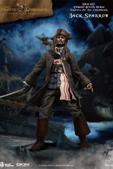 Fluch der Karibik Action Heroes Actionfigur 1/9 Jack Sparrow 20 cm Pirates