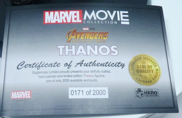 Disney Marvel Figur Eaglemoss Movie Collection Statue 31cm Thanos