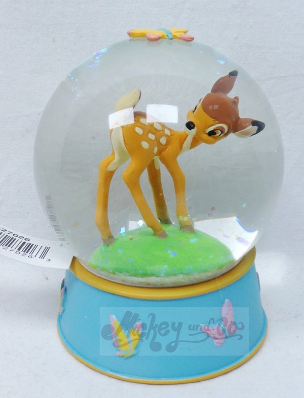Disney enesco enchanting snow globe : A27026 Bambi Curious and Playful