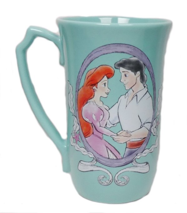 Disney Kaffeetasse Tasse Mug Pott Kaffee Prinzessin Arielle& Prinz Eric