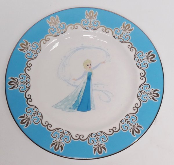 Porzellan Figur Kuchen Teller Dessertteller Dornröschen Aurora Maleficent