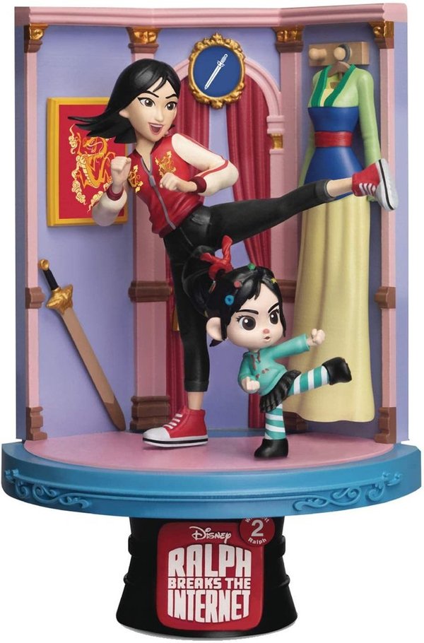 Disney Figur Beast Kingdom Diorama Mulan Ralph reichts