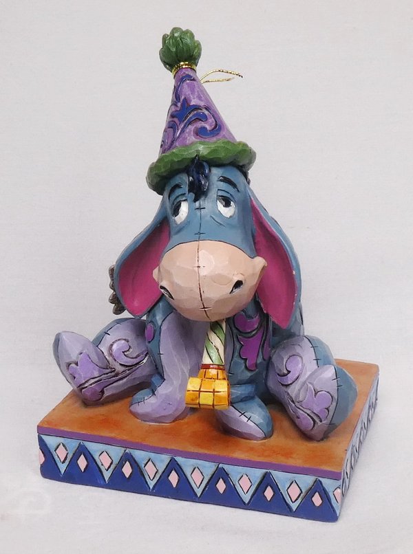 Disney Enesco Traditions Jim Shore  Eeyore with Birthday Hat/Horn 6008074