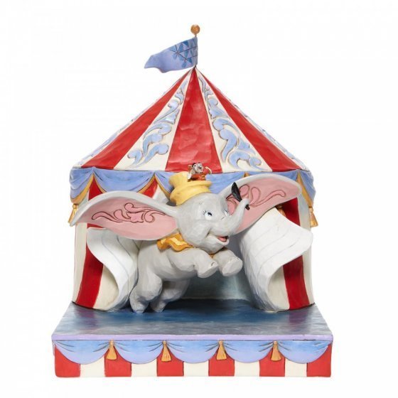 Disney Enesco Traditions Jim Shore Dumbo Scène de vol hors de la tente 6008064