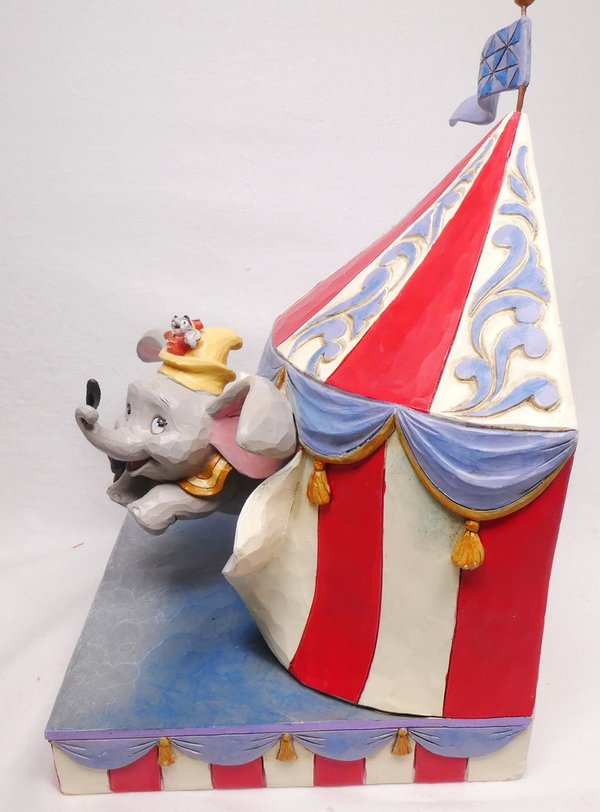 Disney Enesco Traditions Jim Shore  Dumbo Flying out of Tent Scene 6008064