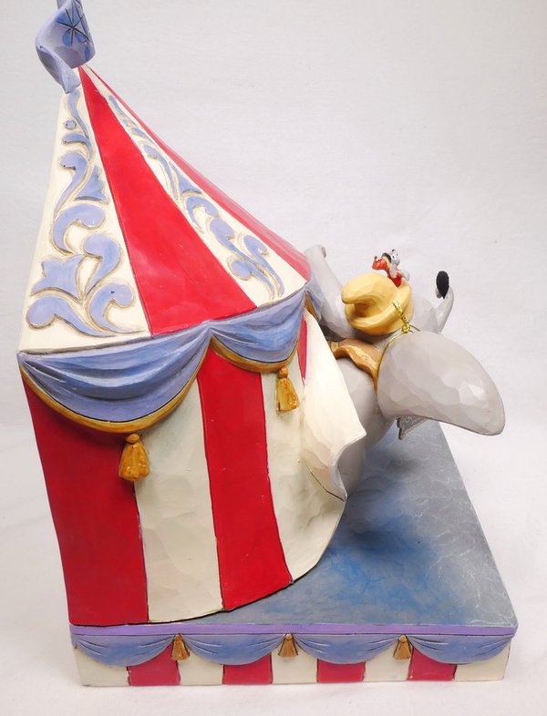 Disney Enesco Traditions Jim Shore  Dumbo Flying out of Tent Scene 6008064