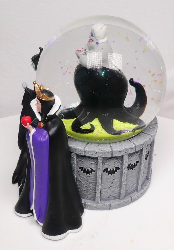 Disney Enesco Department 56 Snow Globe Villain The Evil Queen, Ursula & Maleficent 6007136