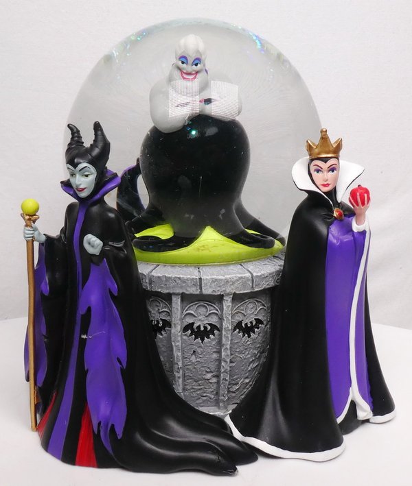 Disney Enesco Department 56 Boule à neige Méchant La Méchante Reine, Ursula et Maléfique 6007136