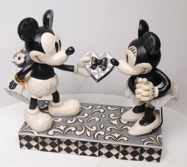 Disney Enesco Jim Shore Traditions 4009260 Mickey et Minnie "REal Sweetheart"