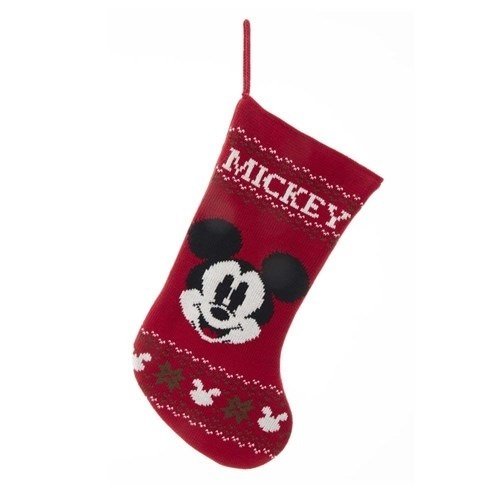 Disney Weihnachten Weihnachtssocke Kaminsocke DN7204 19"  45cm  : Mickey Mouse gestrickt