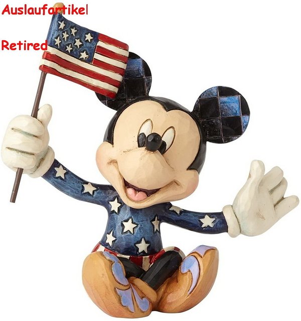 Disney Enesco Jim Shore Traditions 4056743 Mickey Mouse Mini Figur Patriot