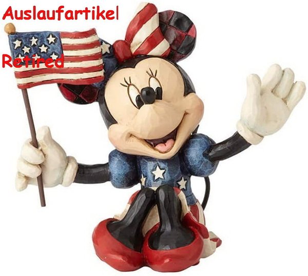 Disney Enesco Jim Shore Traditions 4056744 Minnie Mouse Mini Figur Patriot