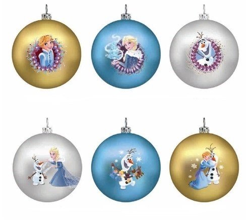 Disney Kurt S Adler Ornament Weichnachtsbaumanhänger Frozen eiskönigin Set mit 6 Stück