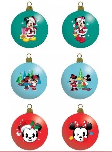 Disney Kurt S Adler Ornament Weichnachtsbaumanhänger Mickey Minnie im Set mit 3 Stück