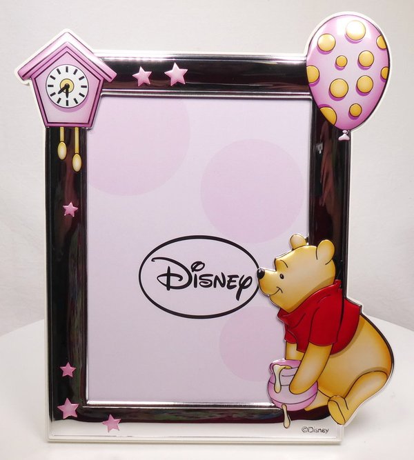 Disney Valenti Fotorahmen Frame rosa 13x18 : Winnie Pooh mit Ballon