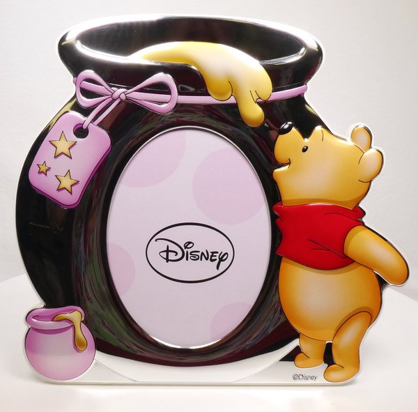 Disney Valenti Fotorahmen Frame rosa 10x15 : Winnie Pooh Honigtopf