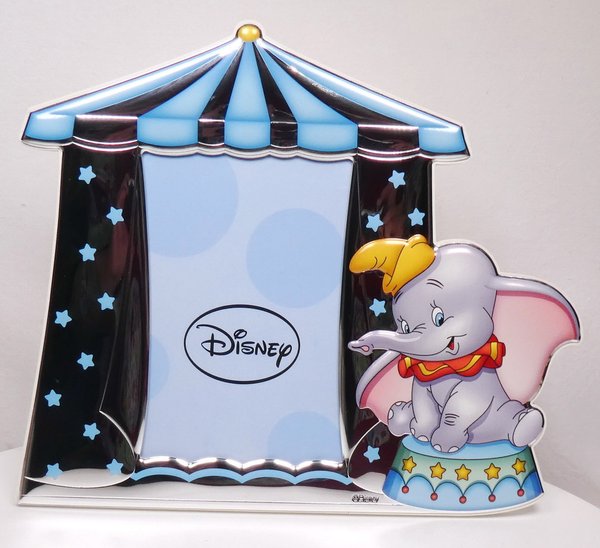 Disney Valenti Fotorahmen Frame blau 10x15 : Dumbo mit Zirkuszelt