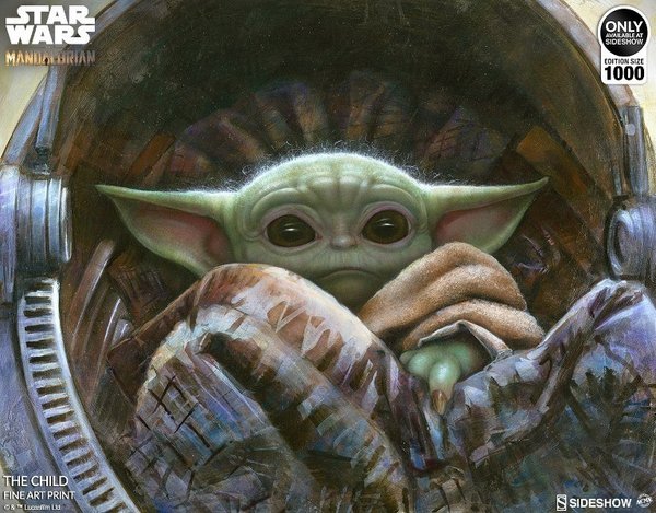 Star Wars: The Mandalorian - The Child Unframed Art Print Sideshow Poster #496