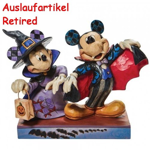 Disney Enesco Traditions Jim Shore : 6008989 Mickey & Minnie Halloween Vampire & Sorcière