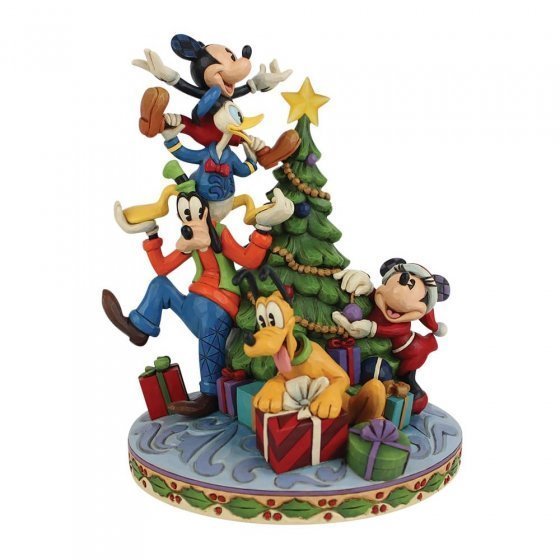 Disney Enesco Traditions Jim Shore : 6008979 FAB 5 Mickey Minnie Goofy Donald & Pluto Christmas