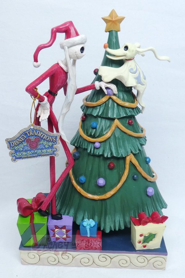 Disney Enesco Traditions Jim Shore : 6008991 Nightmare before Christmas Jack & Zero Weihnachten