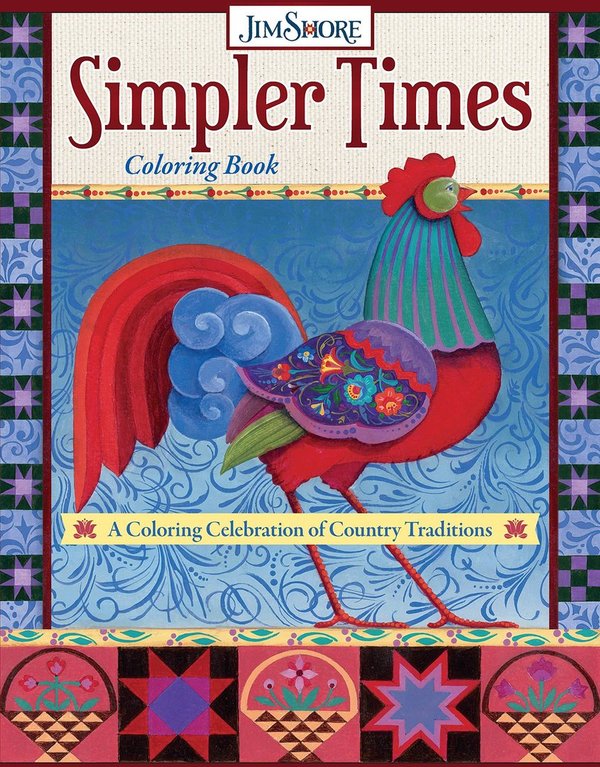 Jim Shore Coloring Book ausmalbuch Traditions Simpler Times