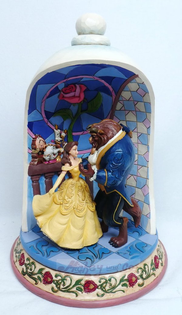 Disney Enesco Traditions Jim Shore : 6008995 Beauty and the Beast Glocke Diorama