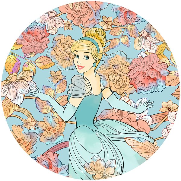 Disney Komar Fototapete DOTS : Cinderella Pastell Dreams
