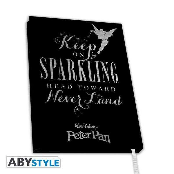 Disney ABYstyle Notebook / Notizheft A5 Hardcover : Tinker Bell sparkling