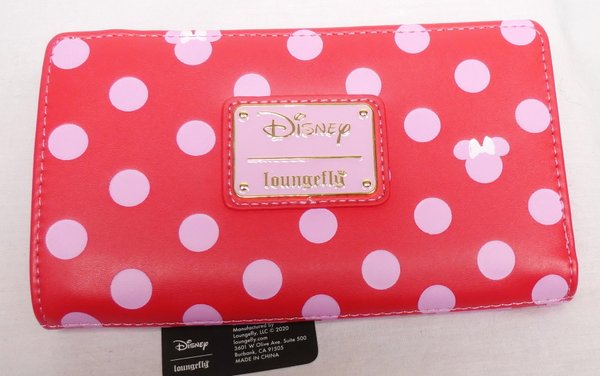 Disney Loungefly Geldbörse WDWA15231 Minnie Mouse DOTS pink