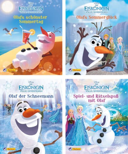 Nelson Mini Buch 4 Stück Olaf der Schneemann, 1-4