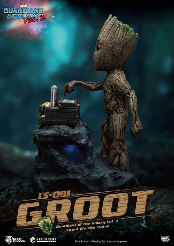 Marvel Beast Kingdom Guardians of the Galaxy 2 Life-Size Statue Baby Groot 32 cm