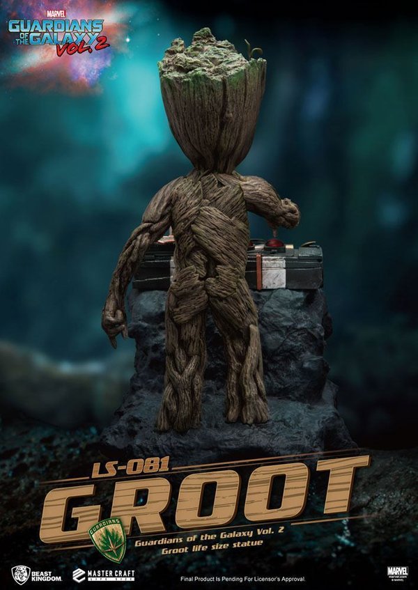 Marvel Beast Kingdom Guardians of the Galaxy 2 Life-Size Statue Baby Groot 32 cm