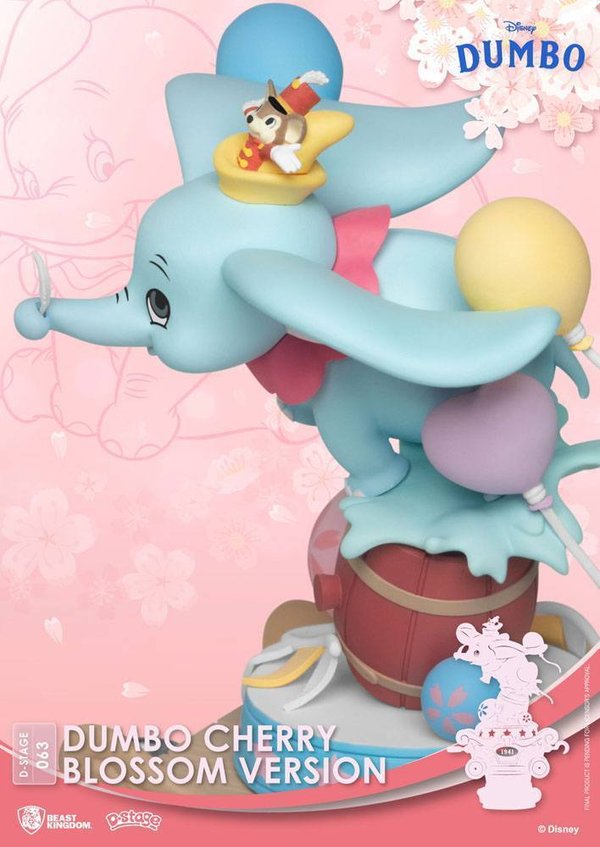 Disney Classic Animation Series D-Stage PVC Diorama Dumbo 15 cm Dioramen Disney Cherry Blssom