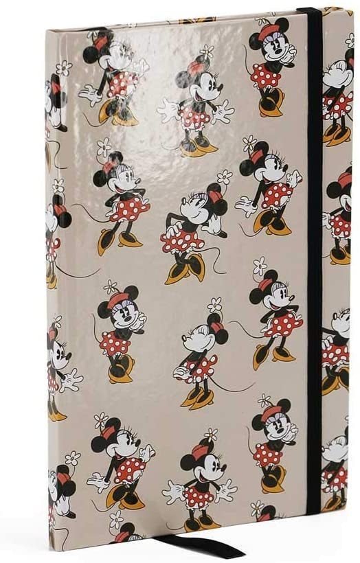 Disney Karactermania Notitzbuch Notizheft Notitzblock : Minnie Mouse beige Hardcover