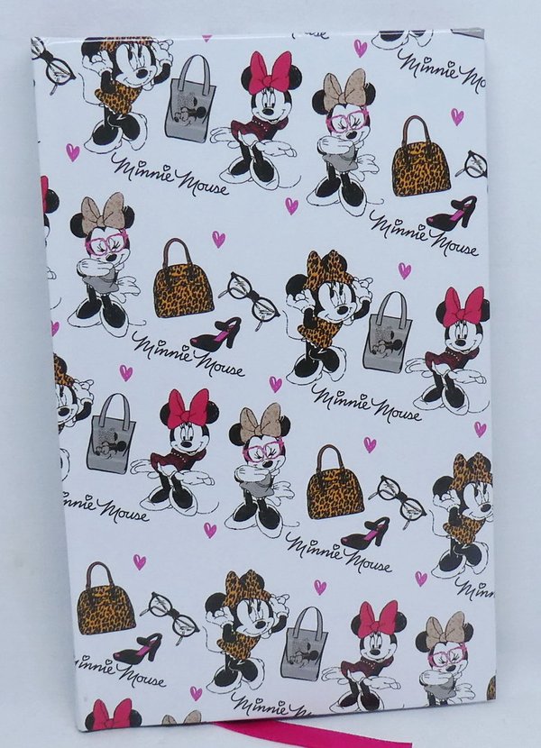 Disney Karactermania Notitzbuch Notizheft Notitzblock : Minnie Mouse weiß Hardcover