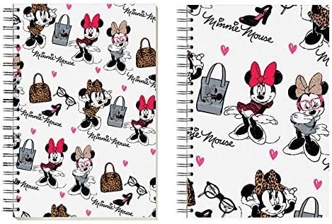 Disney Karactermania Notitzbuch Notizheft Notitzblock : Minnie Mouse weiß Ringbuch