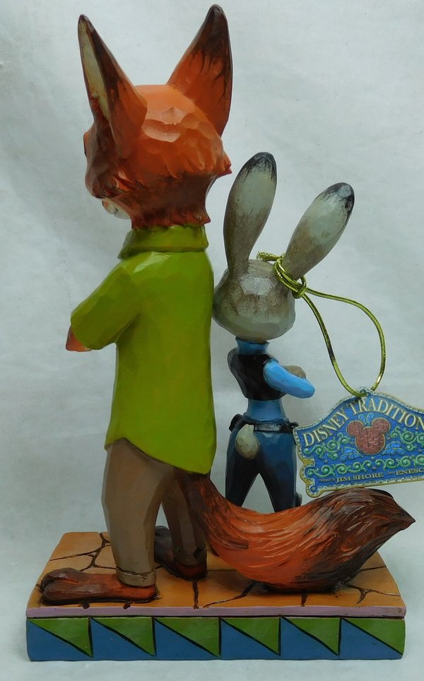 Disney Traditions Zootopia Judy and Nick Partners in Crime-Fighting Statue Handsigniert Jim Shore