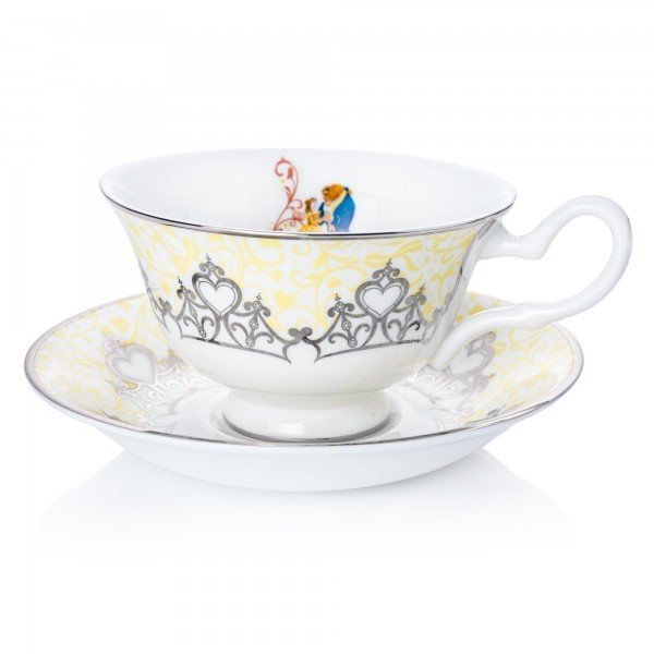 Disney Teetasse Tasse mit Untertasse English Ladies Belle die schöne und das Biest Hochzeit