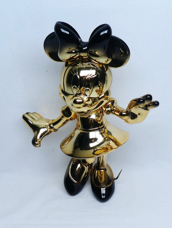 Disney Figur Leblon Delienne  Minnie Mouse gold schwarz chrom