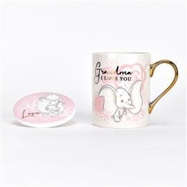 Disney Widdop MUG Tasse mit Untersetzer : Bambi mit Mutter