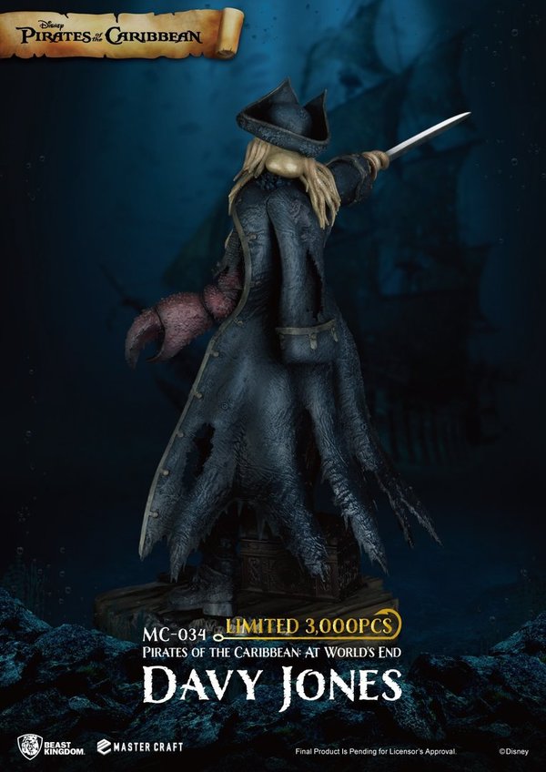 Disney Beast Kingdom Pirates of the Caribbean - Am Ende der Welt Master Craft Statue Davy Jones