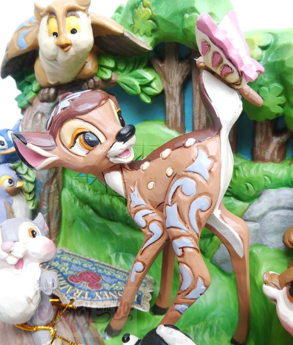 Disney Enesco Jim Shore Traditions 6010086 Bambi et ses amis sculptés par une figurine en forme de c