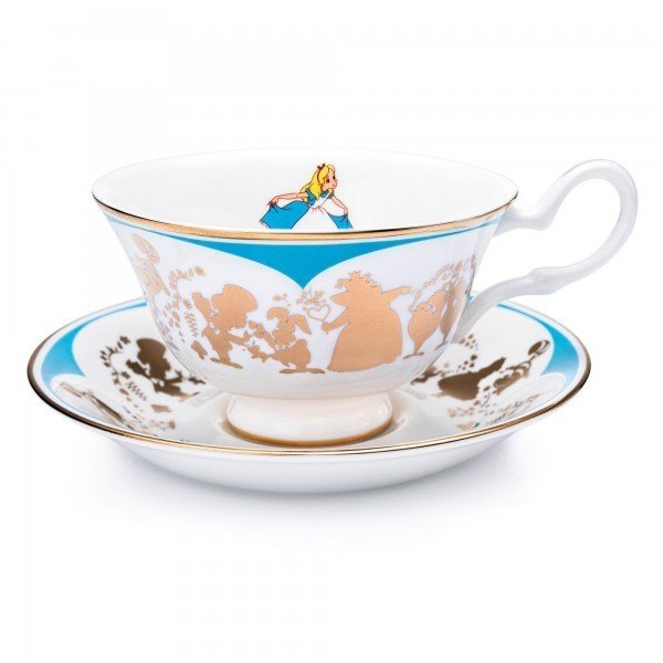 Disney Teetasse Tasse mit Untertasse English Ladies Alice im Wunderland DIAWCS16026