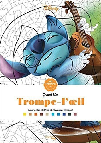 Disney Buch Hachette Ausmalbuch Trompe-l'oeil