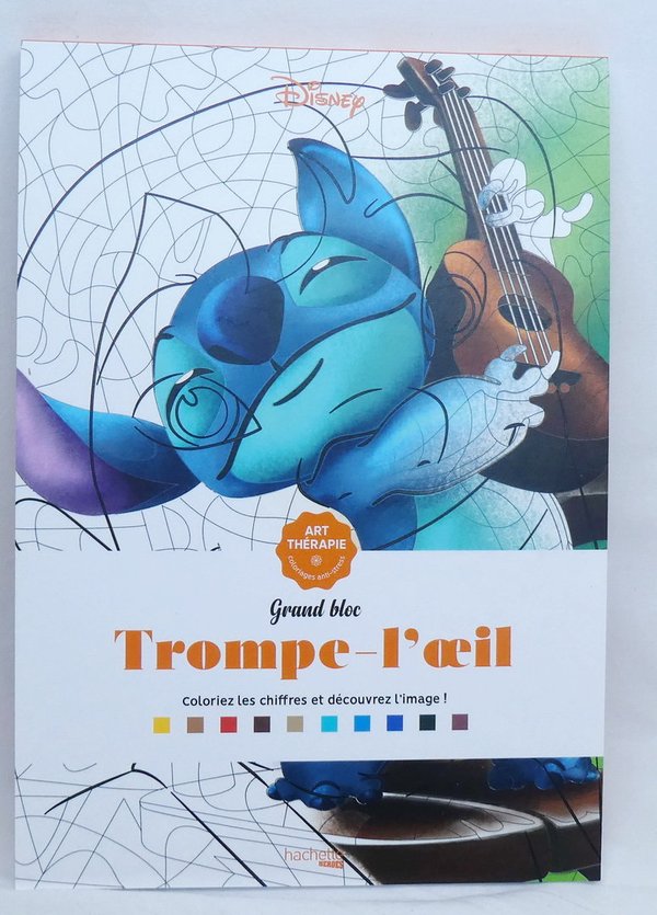 Disney Buch Hachette Ausmalbuch Trompe-l'oeil
