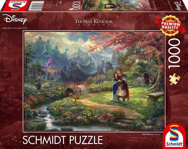 Disney Puzzle Schmidt Thomas Kinkade 1000 Teile : 59672 Mulan